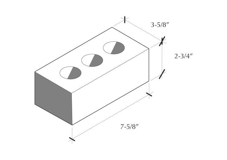 engineer brick size
