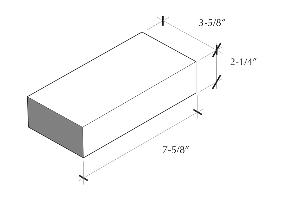 modular brick size