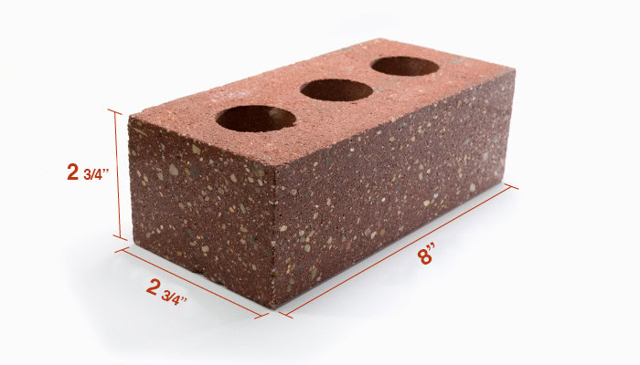 queen brick size