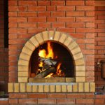 custom brick fireplace