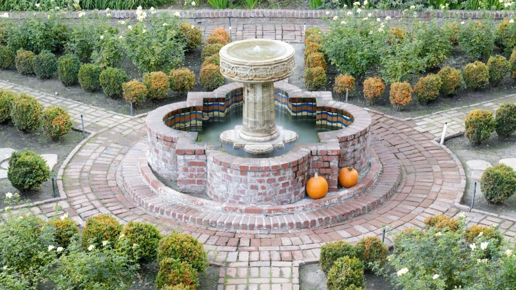 custom brick fountain