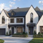 home exterior with decorative wash on brick