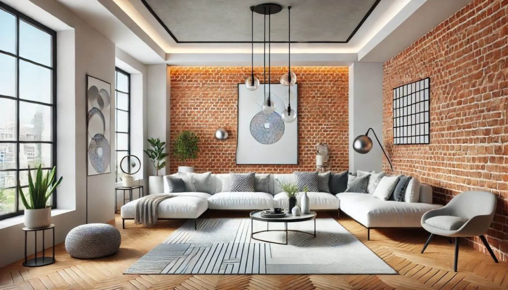 Interior Brick Wall in Home