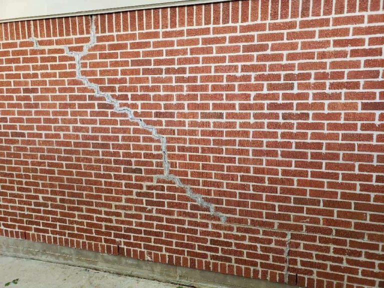 Brick Crack Repair Scar With No Mortar Matching