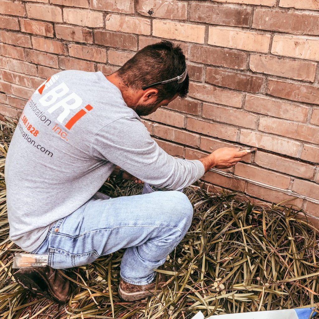 brick mason matching mortar