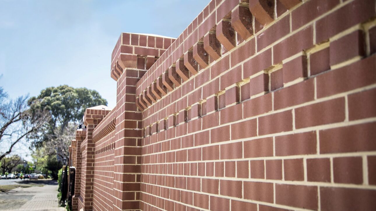 community brick perimeter wall