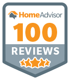 homeadvisor 100 reviews logo
