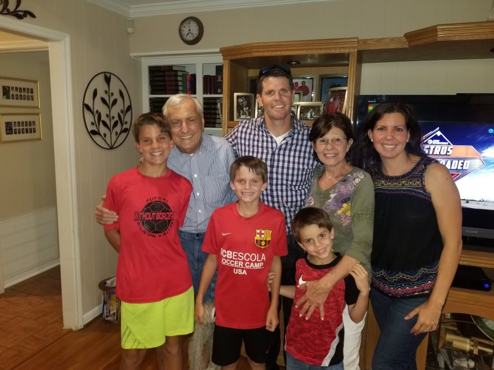 Roberto With Maria, Betty, Brian and Their Boys