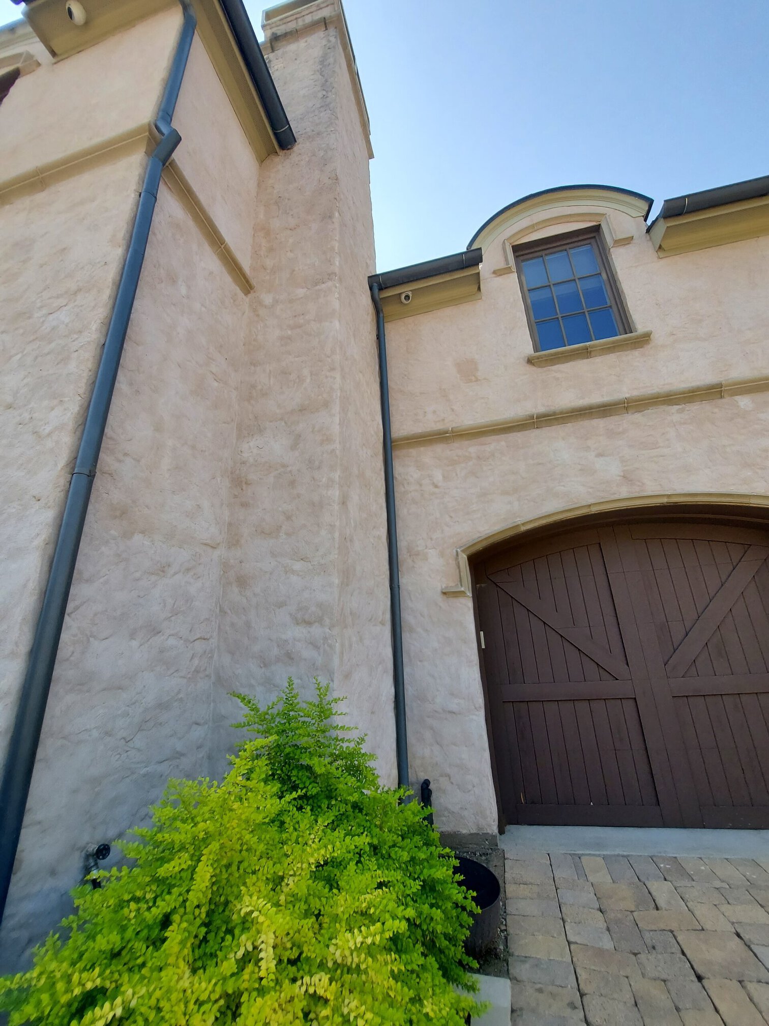 home with slurry wash