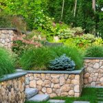 Tiered Stone Retaining Wall