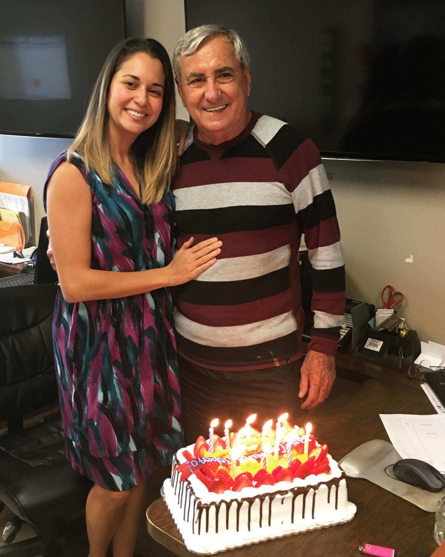 Roberto Birthday at Office With Diana