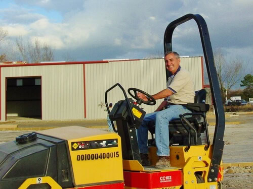 Roberto on forklift