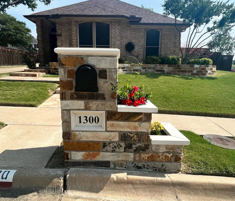 Stone Mailbox Install