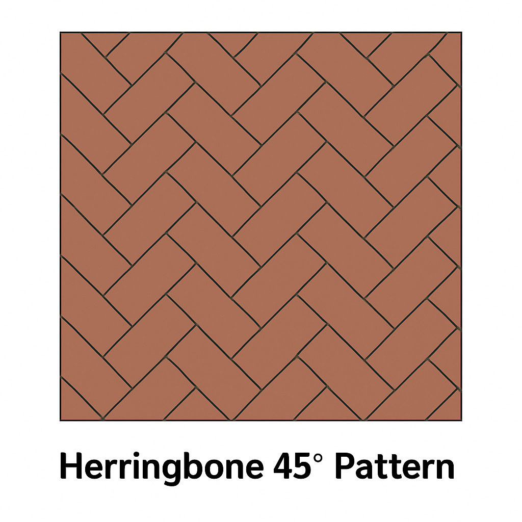 Herringbone 45 Degree Pattern