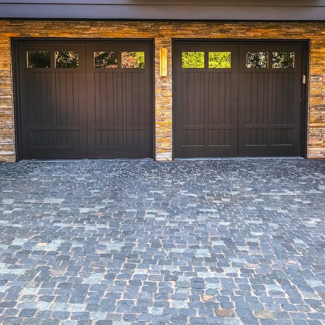 brick driveway