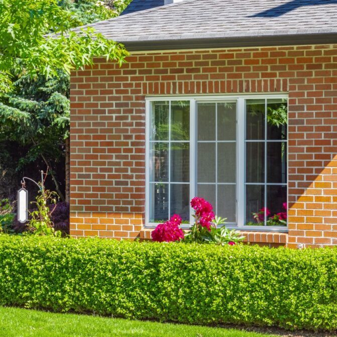 brick home window lintel
