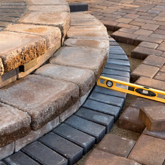 custom brick pavers and patio