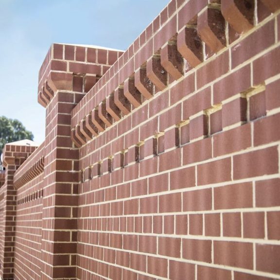 community brick perimeter wall