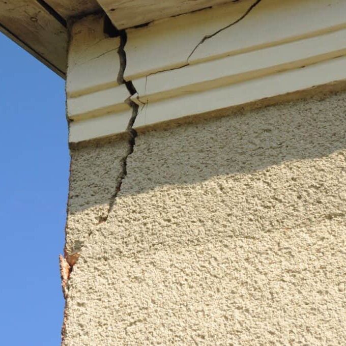 Damaged Stucco Corner