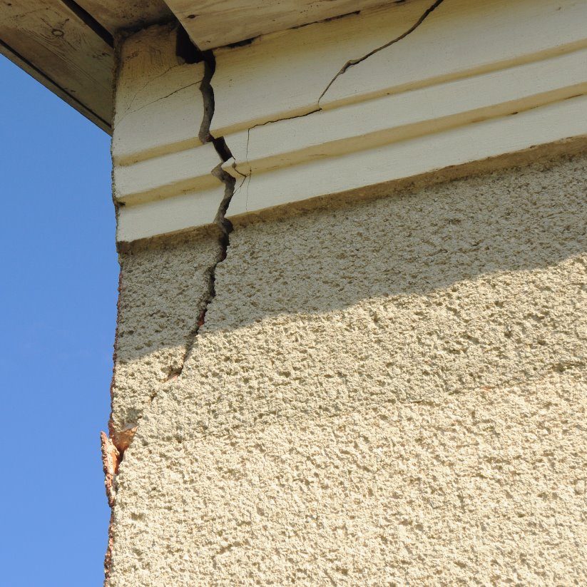 Damaged Stucco Corner