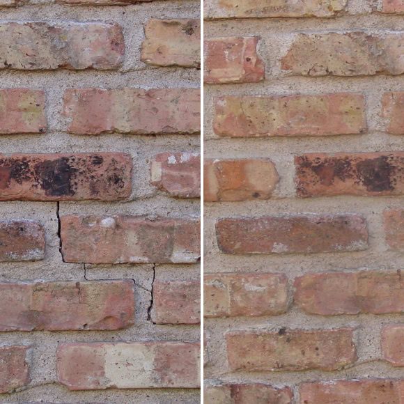 Hairline Crack Repair Before and After