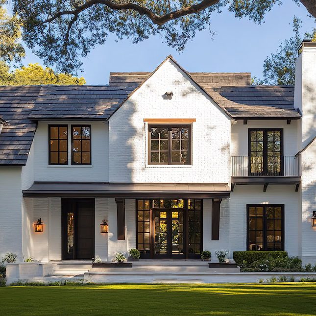 home exterior with german smear