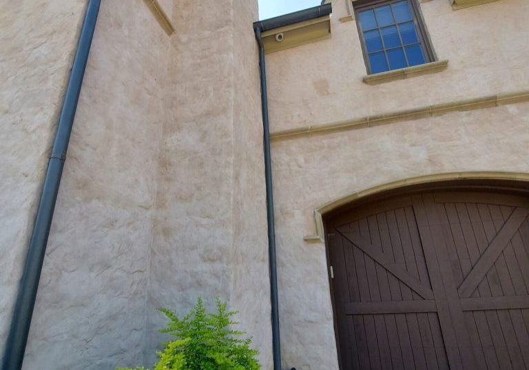 home with slurry wash