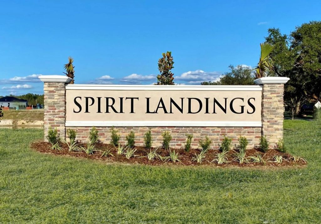 spirit landings community monument sign