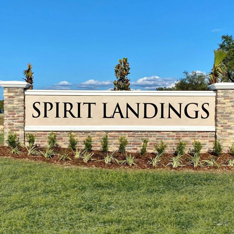 spirit landings community monument sign