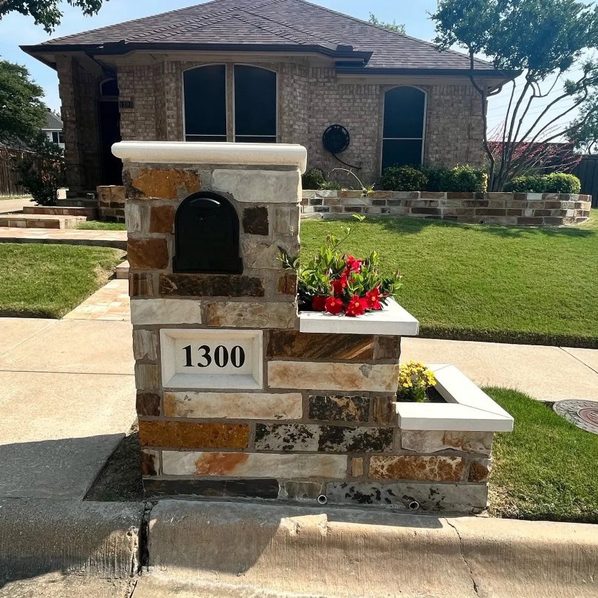 Stone Mailbox Install